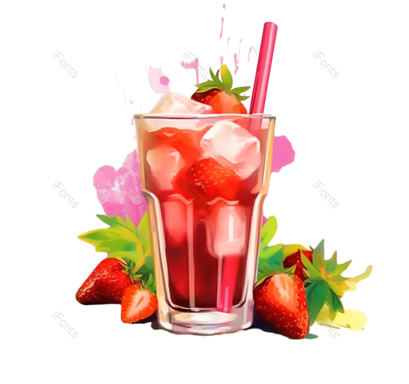 夏天图片,插画元素,水果PNG,白色背景免抠素材
